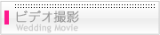 ウエディングムービー（挙式・披露宴のビデオ撮影）